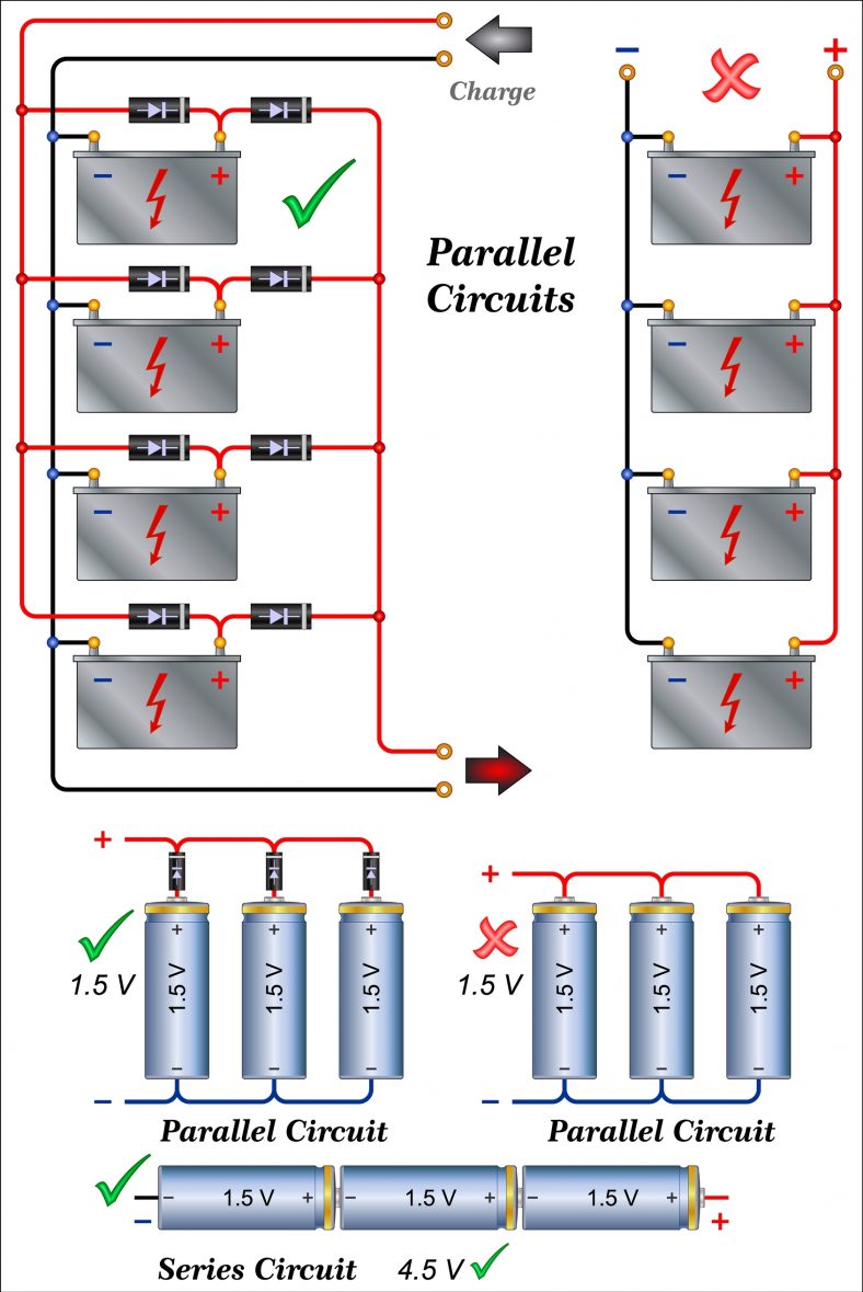 3 Batteries In Parallel: How To Connect Batteries In Parallel | Battery ...